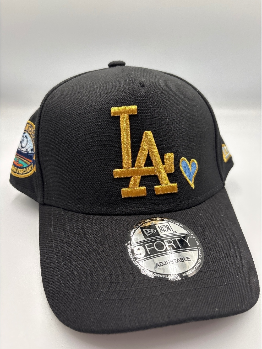 New Era 9FORTY Los Angeles Dodgers Black Adjustable Baseball Cap